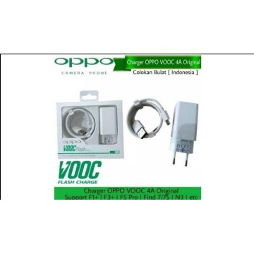 travel charger / casan / TC oppo vooc R9/A9/f9 - Putih