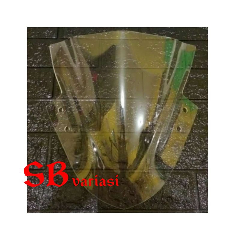 Visor ninja 250 fi Kawasaki jenong windshield ninja 250 fi hitam jenong