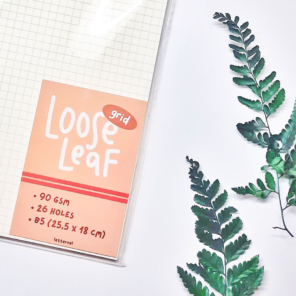 Isi Binder Loose Leaf Grid B5 Broken White 90 Gsm - Lettervel