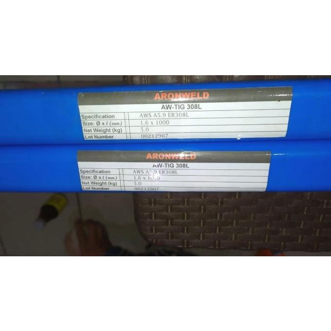 KAWAT LAS STAINLESS TIG ARGON 308/308L 1.6MM ARONWELD