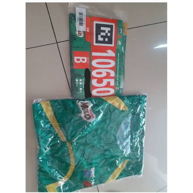 Milo run 5k . Race pack lomba lari milo run