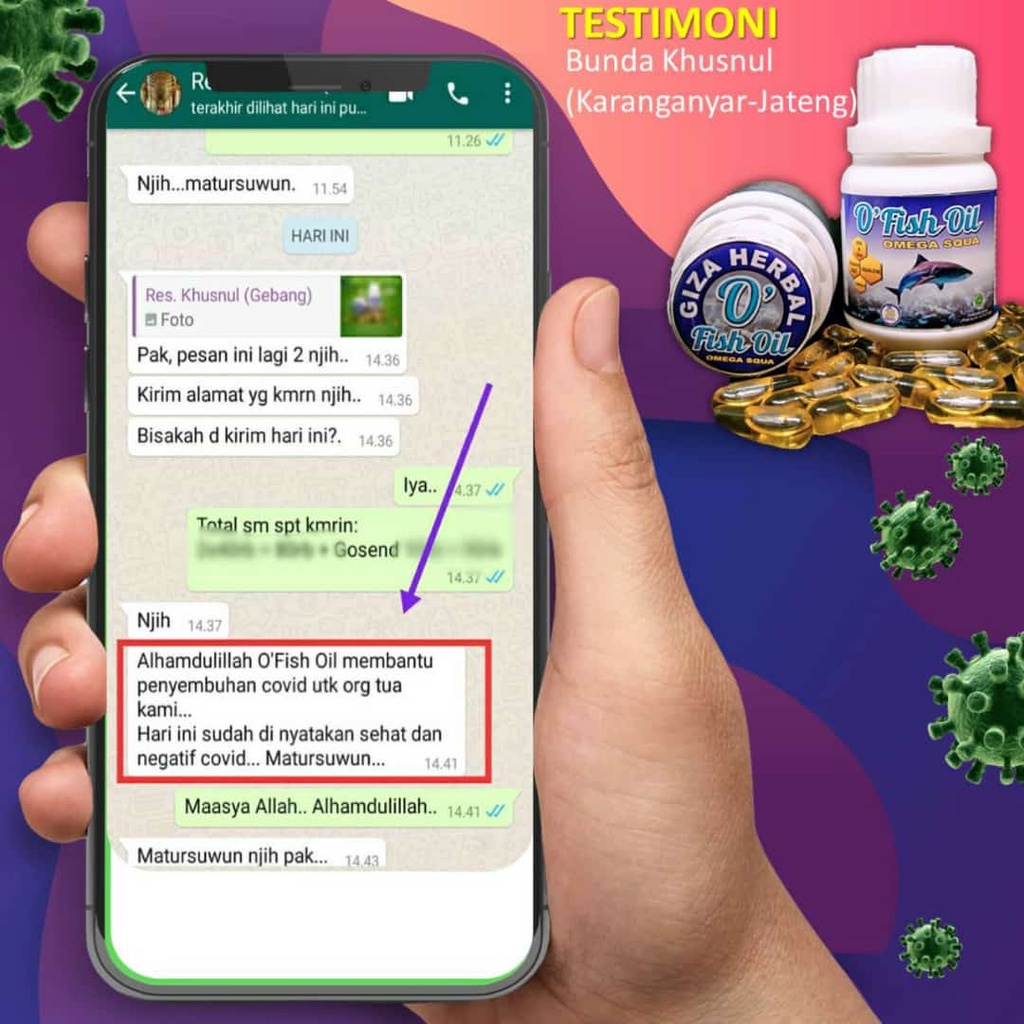 [GRATIS SABUN] Beli 3 Suplemen Penggemuk Badan O Fish Oil Omega Squa Minyak Ikan Hiu Suplemen Minyak Ikan