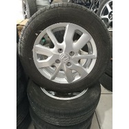 oem new brio ring 14 lebar 5 lubang 4x100 + ban dunlop 175 65 bisa masuk ke mobil agya,ayla,jazz,sta
