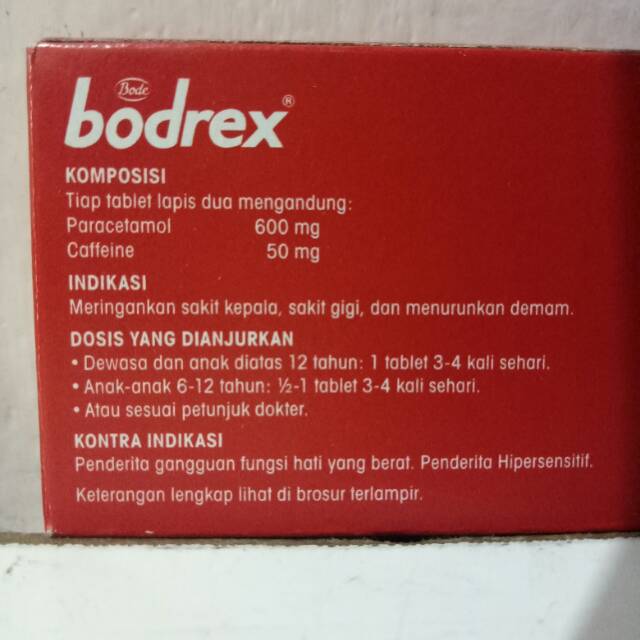 Bodrex tablet