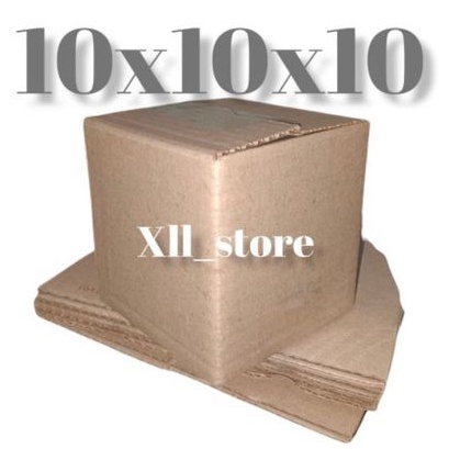 

kardus kemasan 10x10x10 polos luar dalam