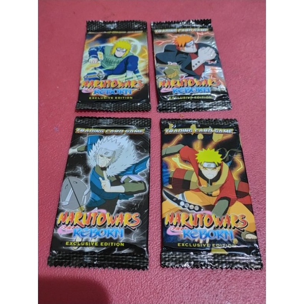 kartu trading naruto trading card 1 set isi 4 pack