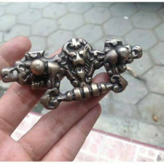 Handle / Tarikan Laci Lemari Jendela Pintu Rumah Kuningan Kitchen Set 9.5m