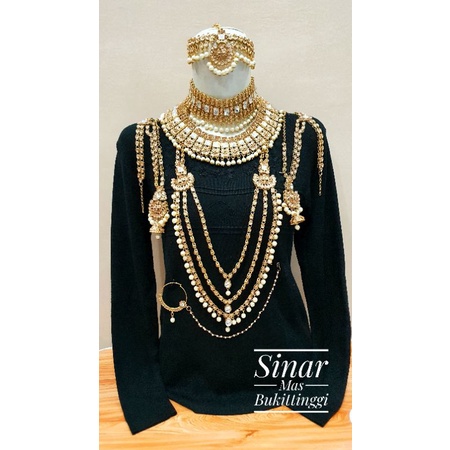 Kalung set pengantin india, bridal india