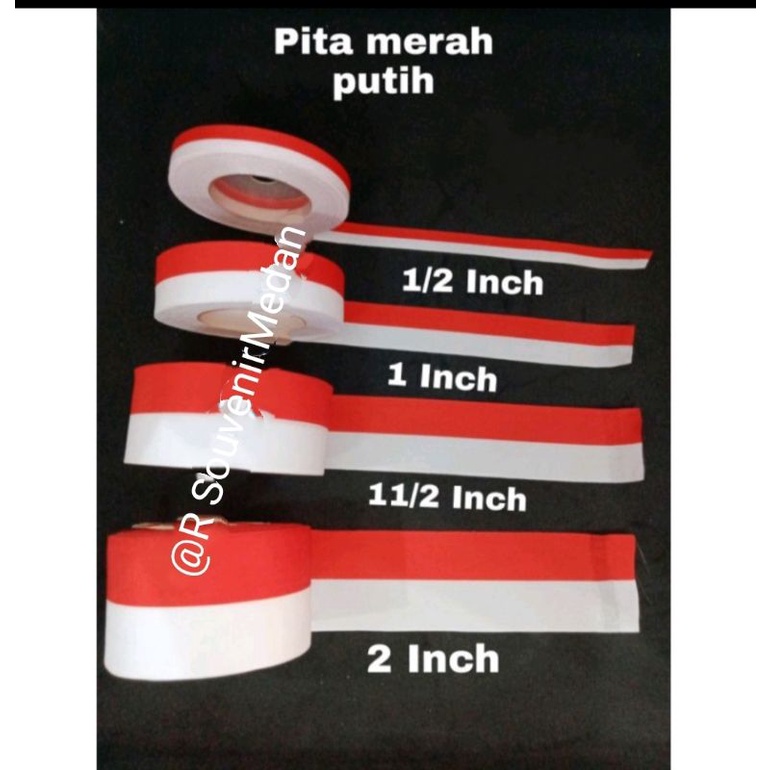 

1 (METER)Pita Merah Putih Medan/Pita 17 Agustus/Pita bendera