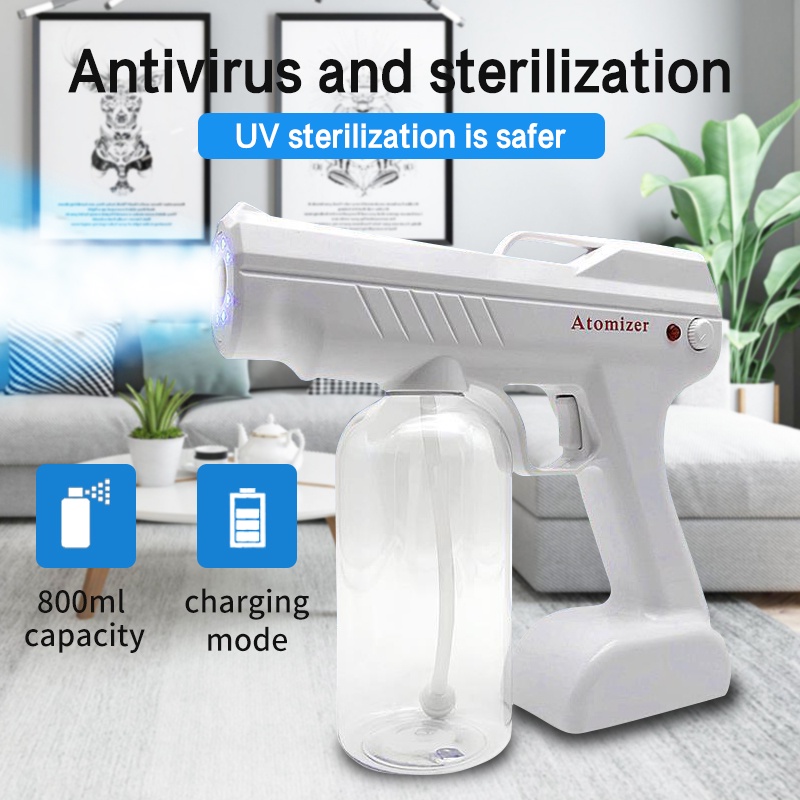 COD Wireless Nano Steam Gun Blue Light Portable Sterilizer Gun 300ml/800ml