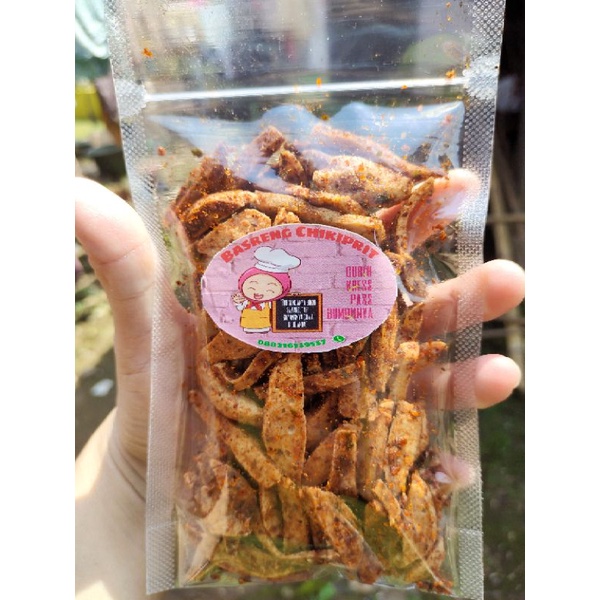 

Basreng pedas daun Jeruk