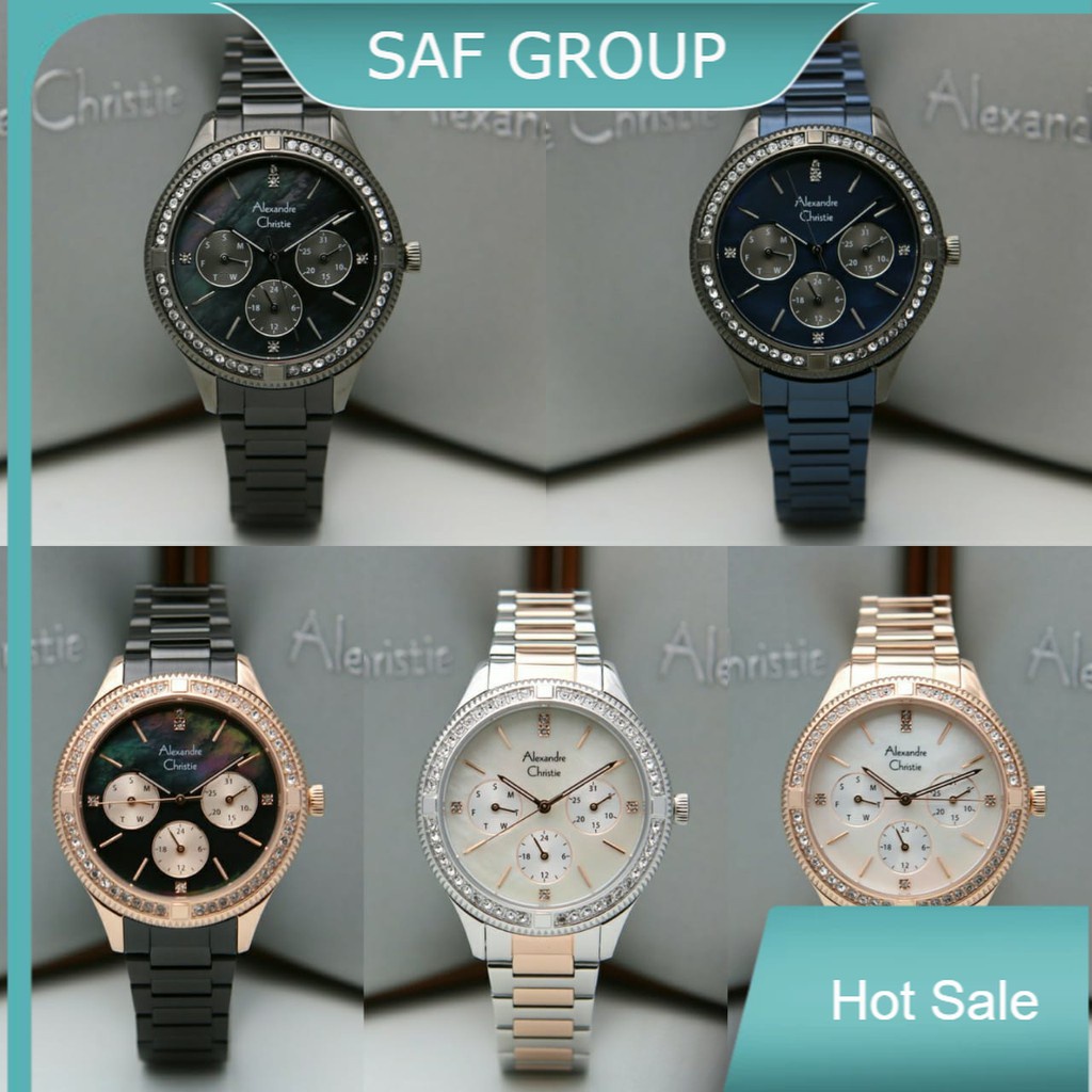 JAM TANGAN WANITA ALEXANDRE CHRISTIE AC 2771 / AC2771 MULTIFUNCTION ORIGINAL by plp