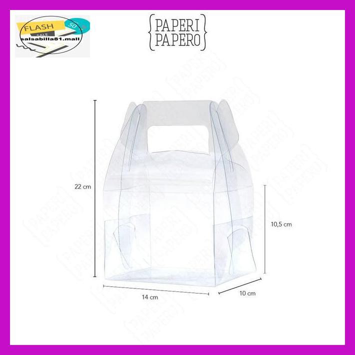 

Q3Sdy6- Medium Transparent Gable Box - Kotak Hampers Transparan Bening Unik R5Eu80-