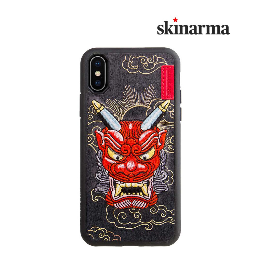Skinarma Yokai Leather Case Akki Red - Casing iPhone XR