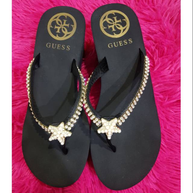 Wedges sandal guess ori.. pjg kaki 24.5cm