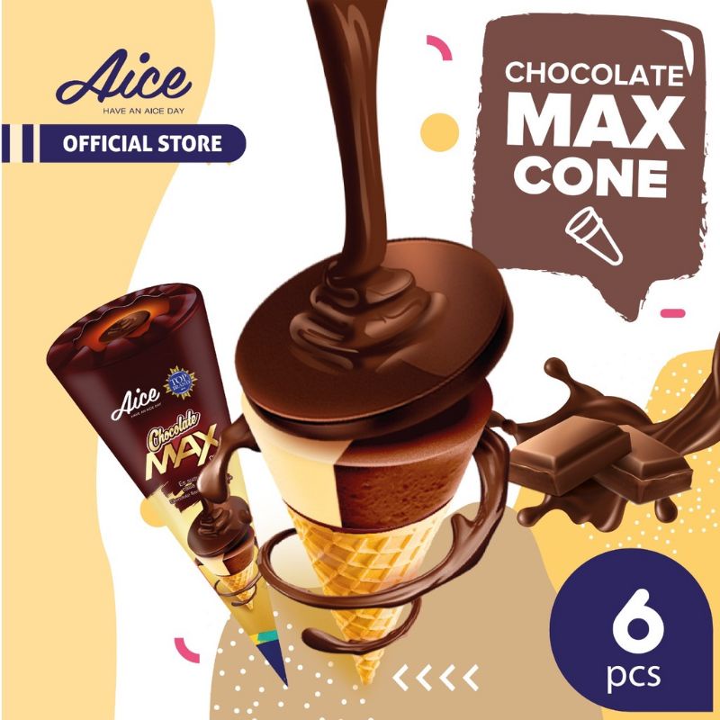 Aice Cone Max Chocolate isi 6