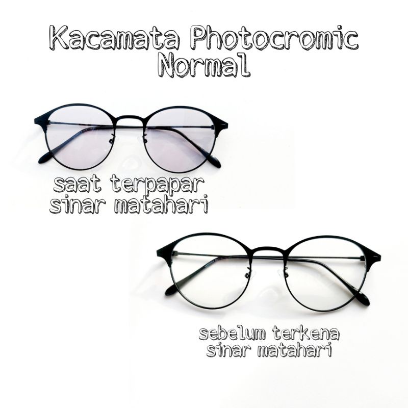 KACAMATA BTS PHOTOCROMIC , KACAMATA KIM NAMJOON BTS , FREE LENSA PHOTOCROMIC NORMAL , KACAMATA PHOTO