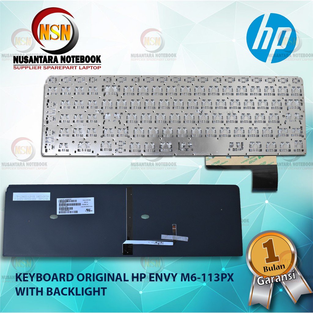 Keyboard Original HP Envy Touchmart M6-113PX With BackLight