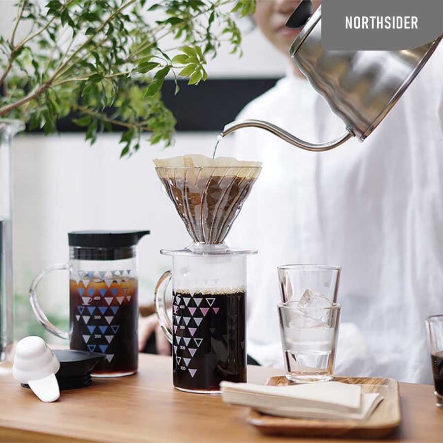 HARIO V60 DRIPPER &amp; THERMO COLOR SERVER SET VDSS-3012-B