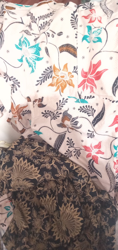 Ms Gamis Batik Modern Sriwedari Maxi Bumil/busui Katun Sogan All Size Jumbo