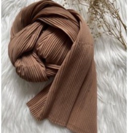 PASHMINA hijab CERUTY PLISKET FULL LIDI TANPA GARIS TENGAH jilbab pashmina plisket PLEATED SHAWL TERMURAH dan TERLARIS-Milo