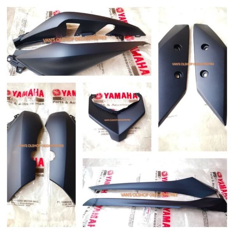 body xmax full set body halus xmax 250 blue doff original yamaha