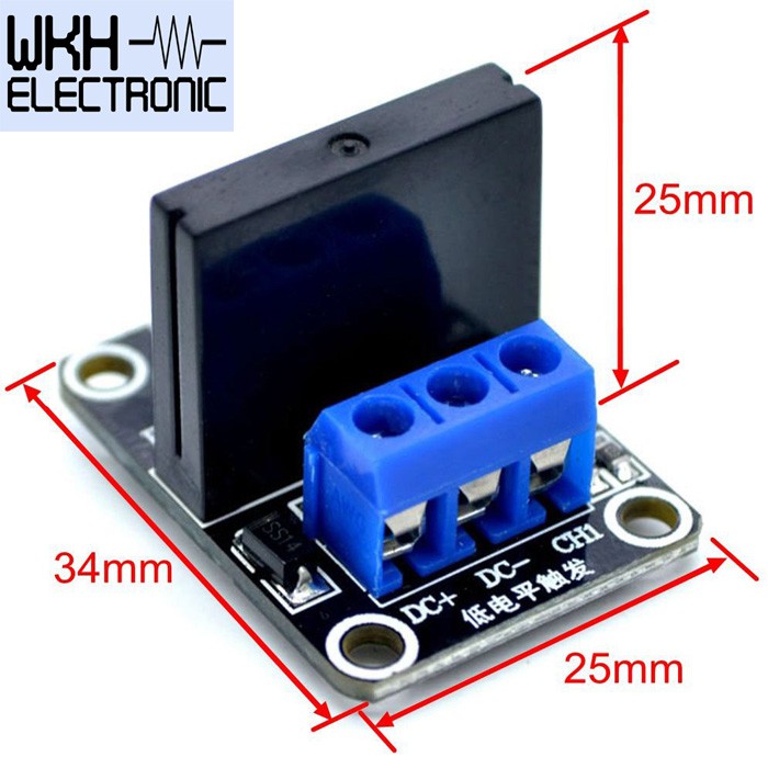 SSR Solid State Relay Module 1 Channel 5V DC Low Level trigger