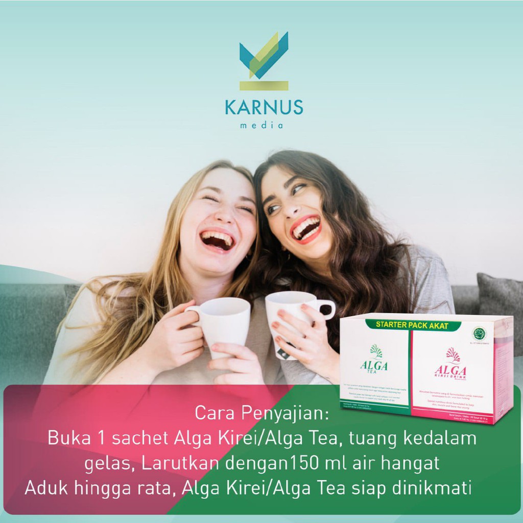 Paket Hemat ALGA KIREI + ALGA TEA Dalam Satu Box - PAKET AKAT