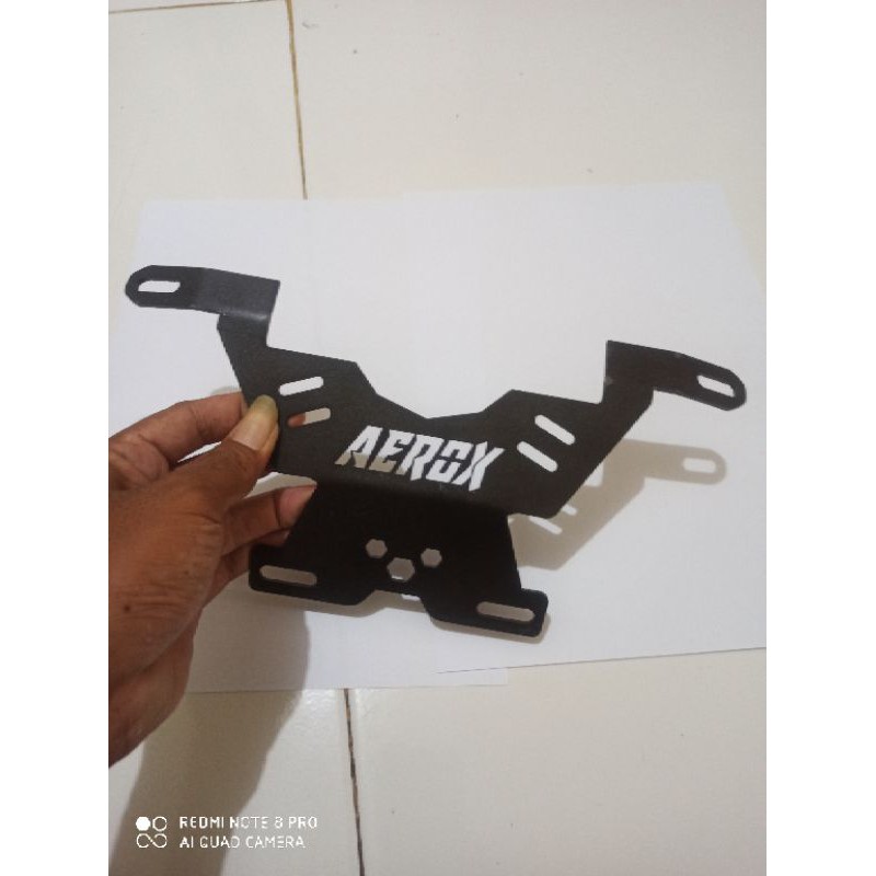 breket bracket dudukan plat nomer AEROX connected 2021