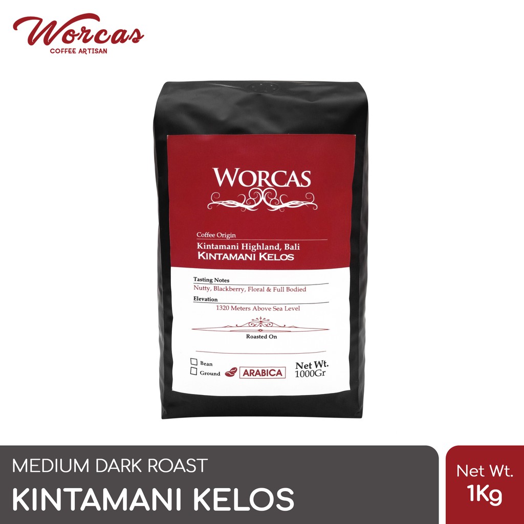 

WORCAS Kopi Arabika Bali Kintamani 1 Kg - Medium Dark Roast
