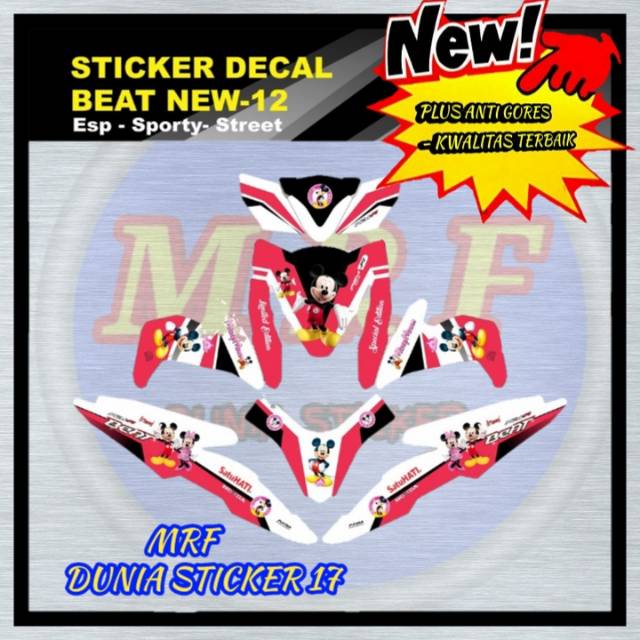 STICKER DECAL BEAT NEW STRIPING BEAT NEW DEKAL STRIPING BEAT NEW STIKER BEAT NEW DEKAL BEAT NEW 12
