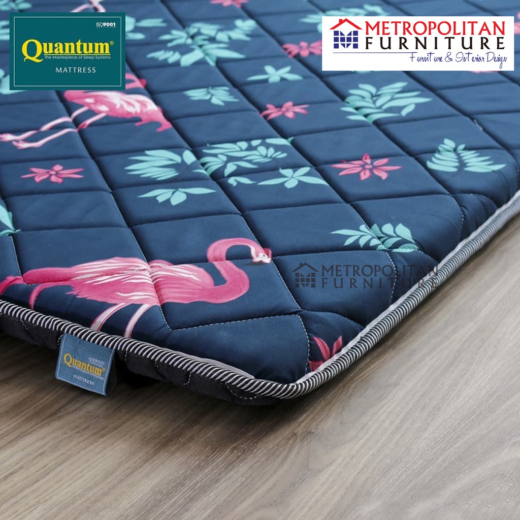 QUANTUM Kasur Lantai Busa Gulung Lipat Travel Bed Tarvelbed Motif