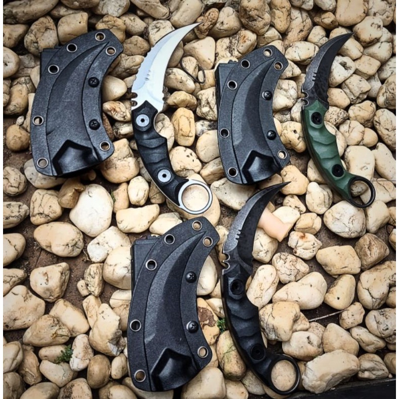 p20 tactical knives  carambit Pisau survival outdoor D2 TNI Brimob