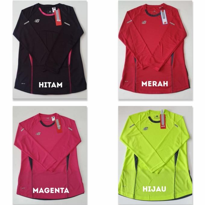 Kaos olahraga wanita lengan panjang / kaos running / kaos gym - NB
