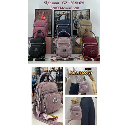 TAS SELEMPANG MINI SIGHMON TERBARU 18020 "KHAWLA"
