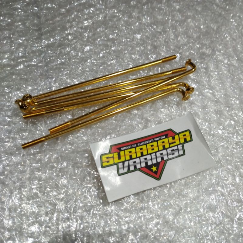 Ruji Chems Gold/Emas Size 9×120 jari jari