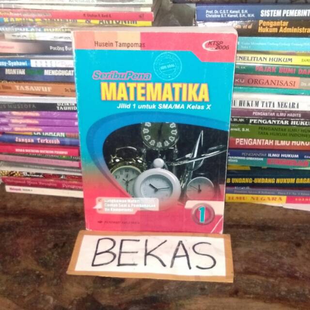 Buku Soal Soal SeribuPena Seribu Pena Matematika kelas 10 X 1 I SMA MA Penerbit Erlangga KTSP 2006 R