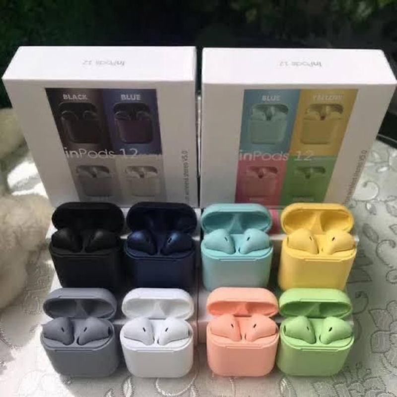 Handsfree bluetooth inpods 12 Earphone Bluetooth Semua HP inpod 12 macaron