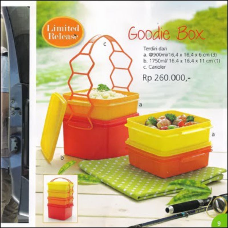 Tupperware goodie box - rantang makanan - tempat lauk - tempat nasi