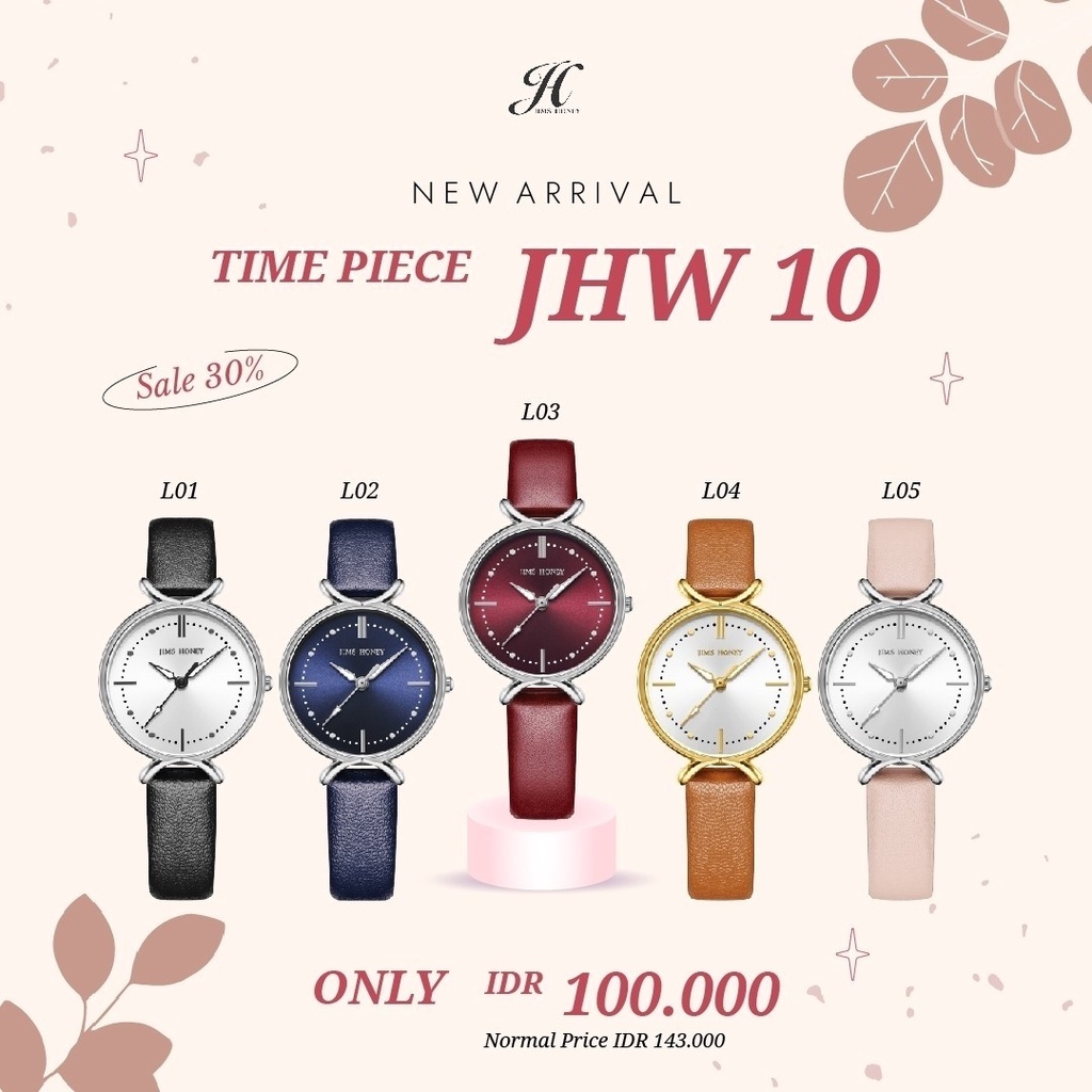 Jam Tangan JHW 10 by Jims Honey Ori Jam Tangan Wanita Bergaya Simple Klasik Elegan Keren Murah