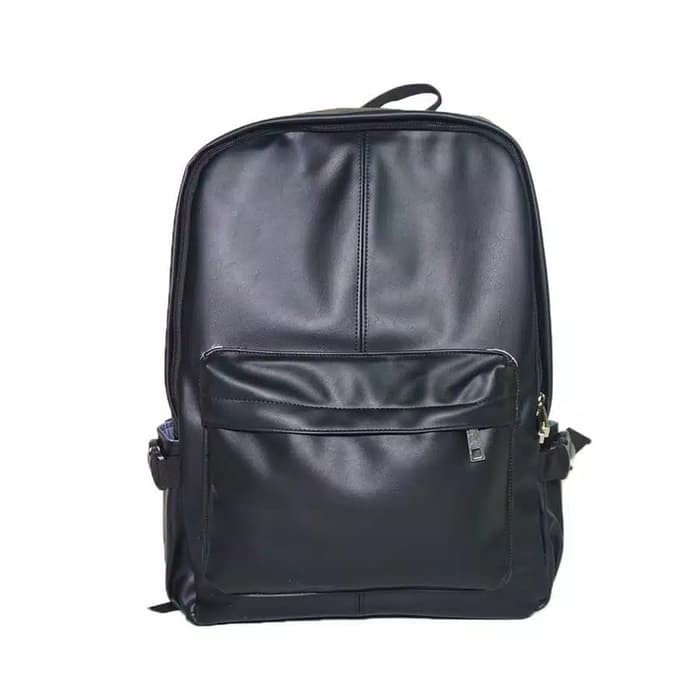 Tas ransel kulit import polo summer - Hitam