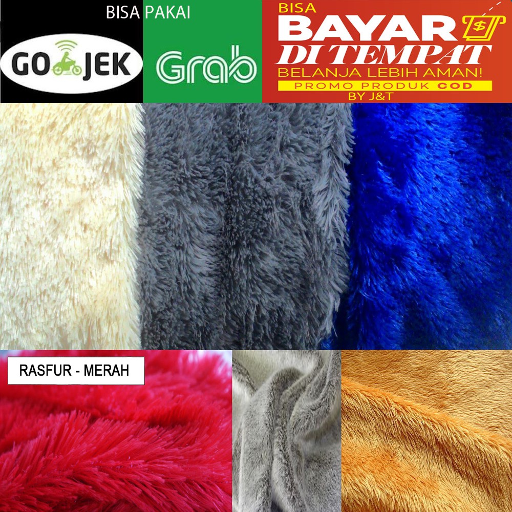  KAIN  BULU  RASFUR RAFSUR UKURAN 150 X 100 CM Shopee Indonesia