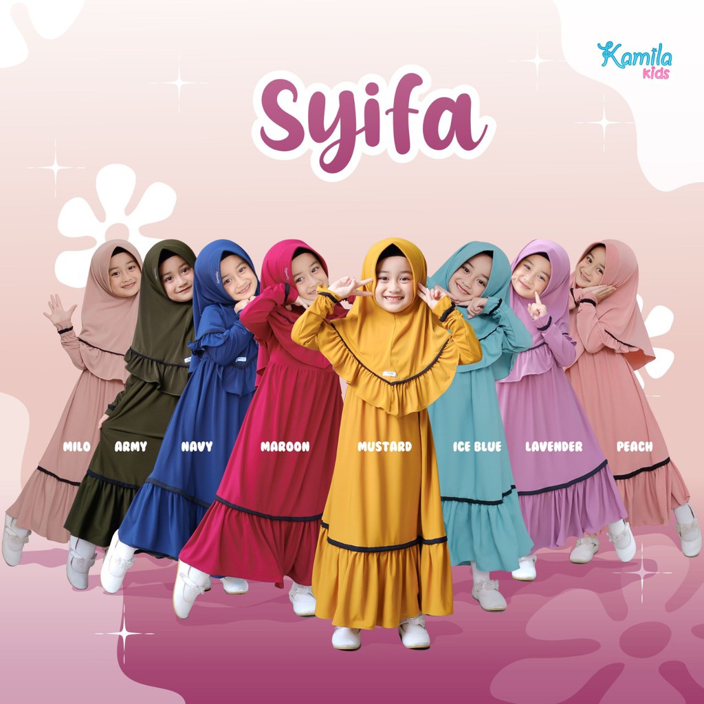 Gamis Set SYIFA original by Kamila Kids