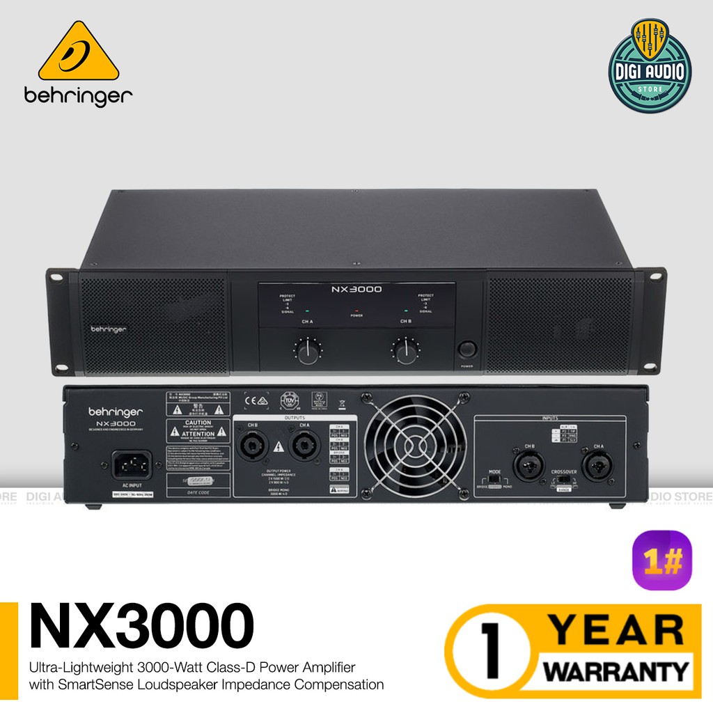 Jual Power Amplifier Speaker Pasif Behringer Nx Class D Channel