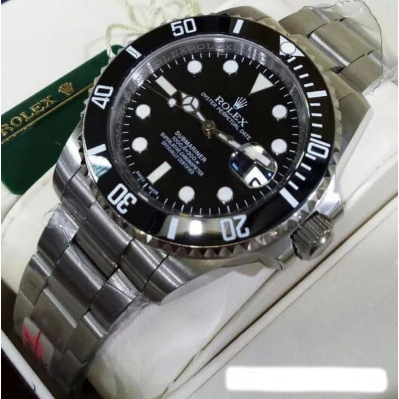 Jual Bi Promo Rolex Submariner Ceramic Date Black Dial (SUPER REPLICA 1 ...