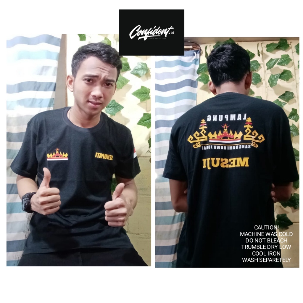 KAOS ANAK RANTAU LAMPUNG MESUJI SIMPEL KEREN PAKAI NAMA BAHAN KATUN COMBED ADEM LEMBUT DIPAKAI