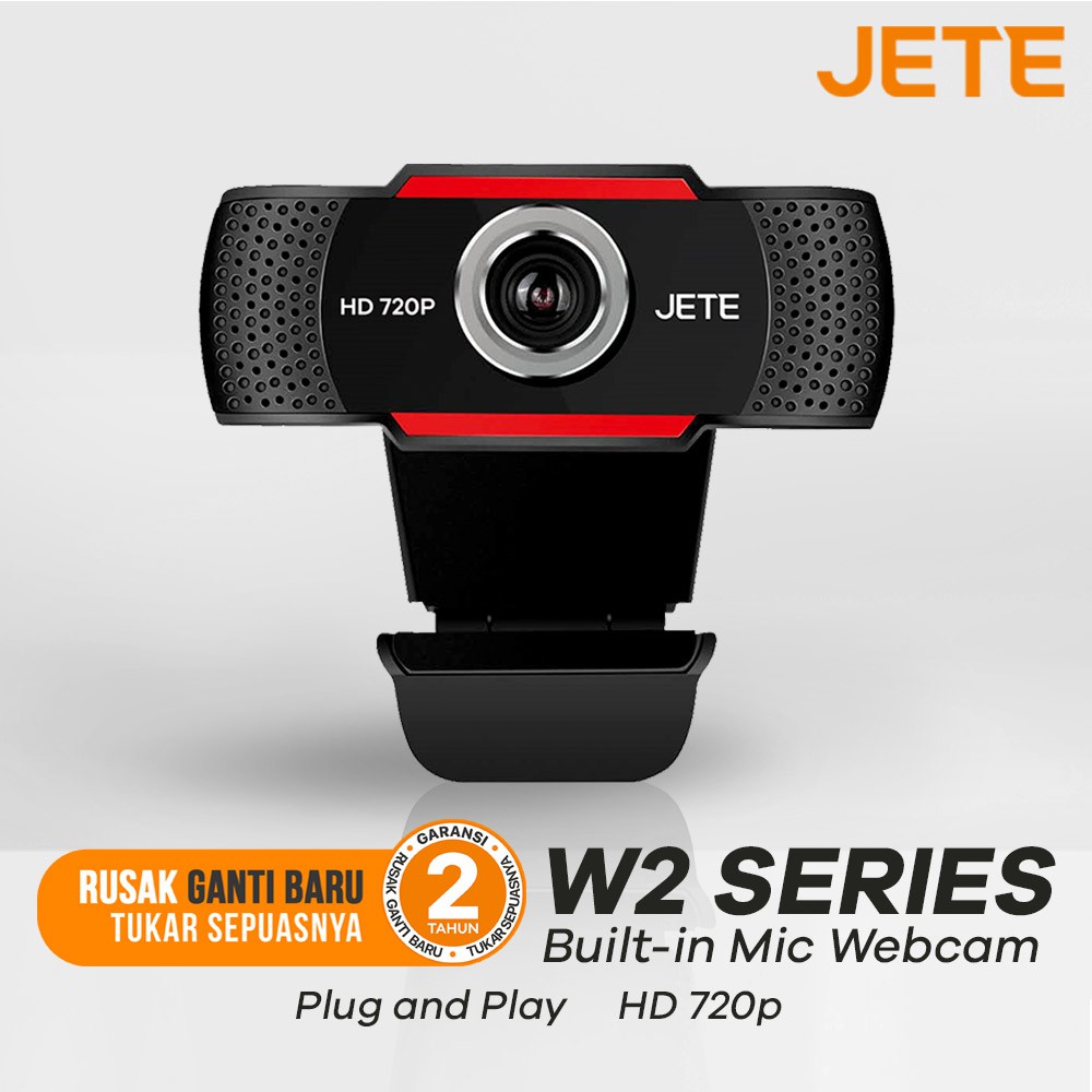 Webcam 720p HD JETE W2 - Garansi Resmi 2 Tahun