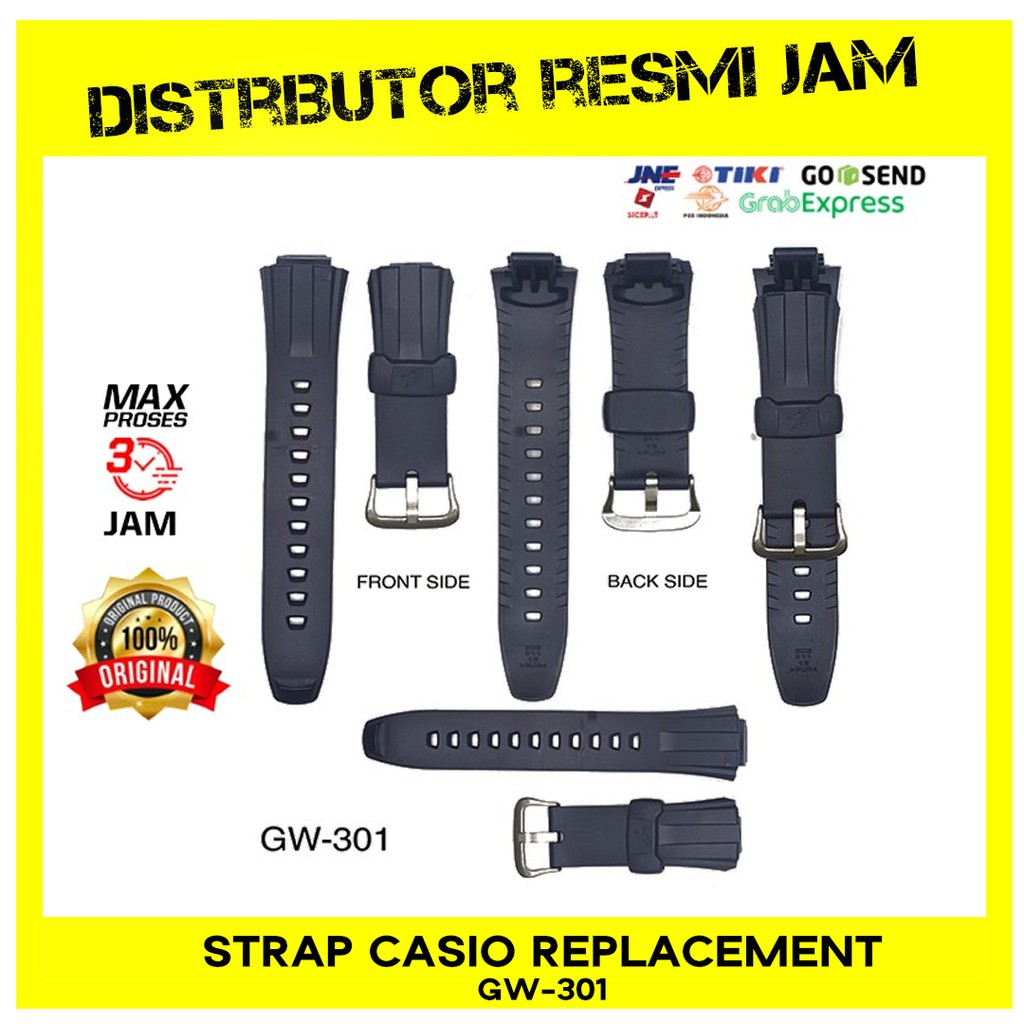 Ready Strap Casio Original Pengganti GW-301 GW301 GW 301