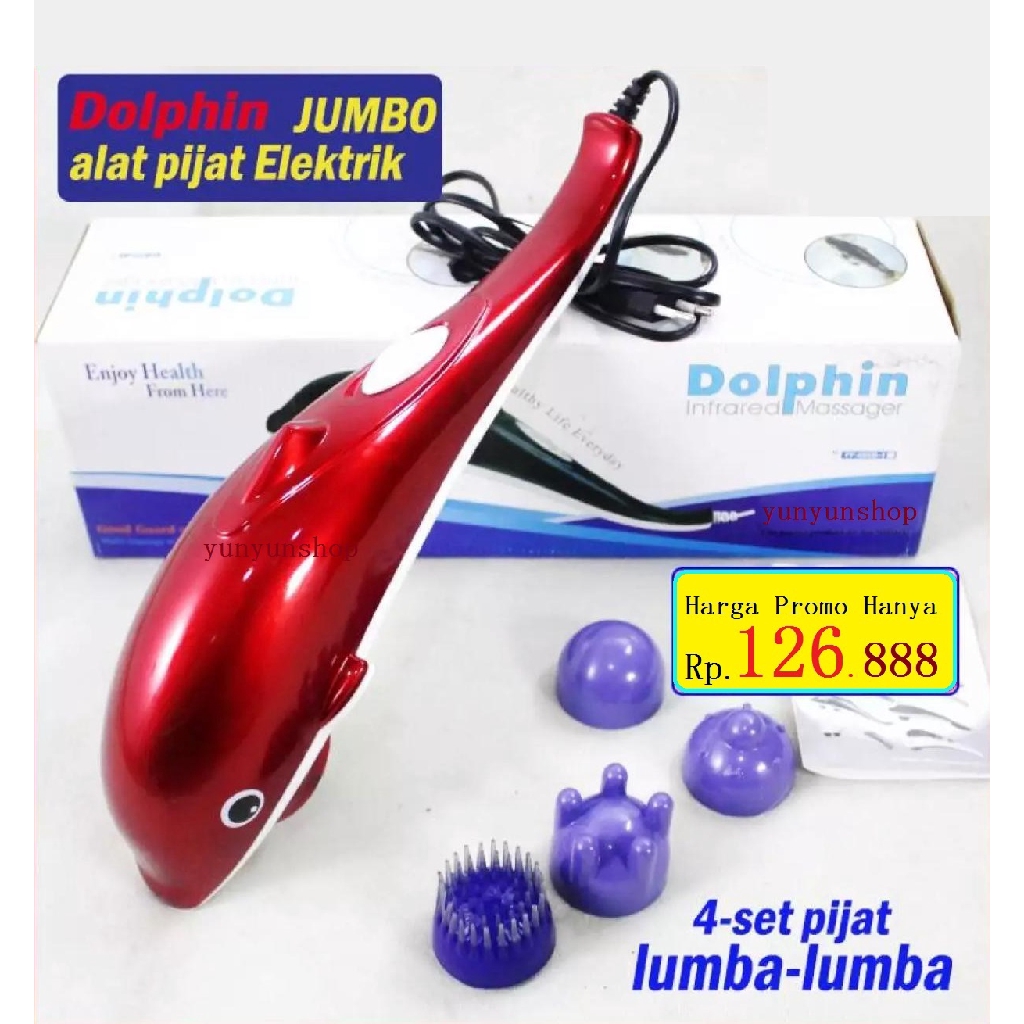 Alat Pijat Dolphin Infrared Massager B606B (4 MATA PIJAT) 1 Pcs=1 kg