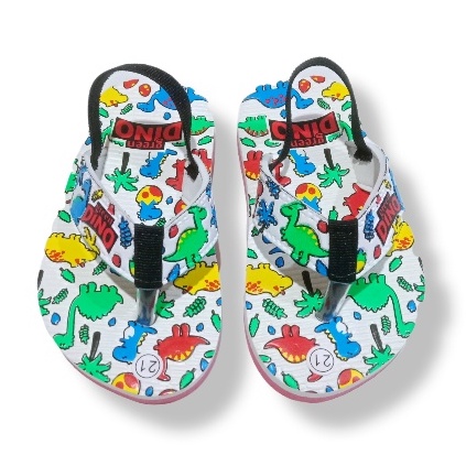 Sandal Bayi Motif GREEN DINO Terbaru Lucu